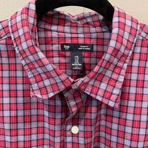 Men’s Gap Long Sleeve Plaid Shirt